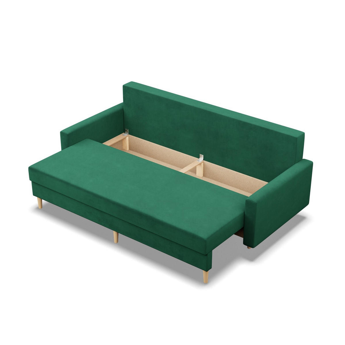 SOFA Blank flaschengrün 212/92/92 - Grün, Textil (212/92/92cm) - SIMKAM Furniture