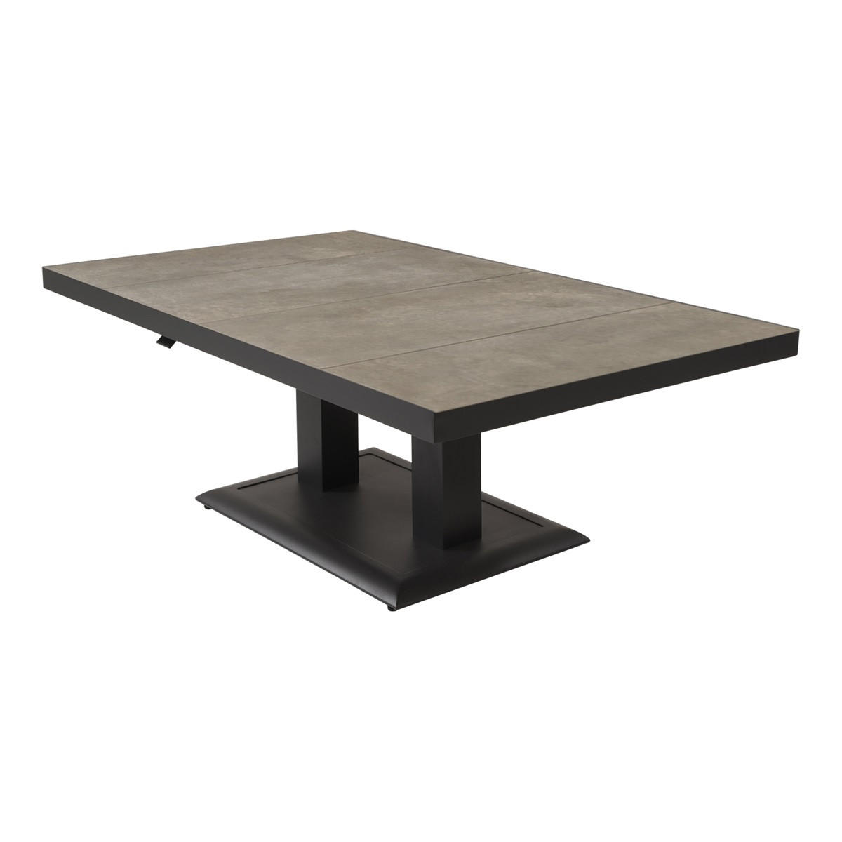 GARTENTISCH Murcia - Grau - 140/85/50∕72 cm - Grau, Metall (140/85/50cm) - Lesli Living