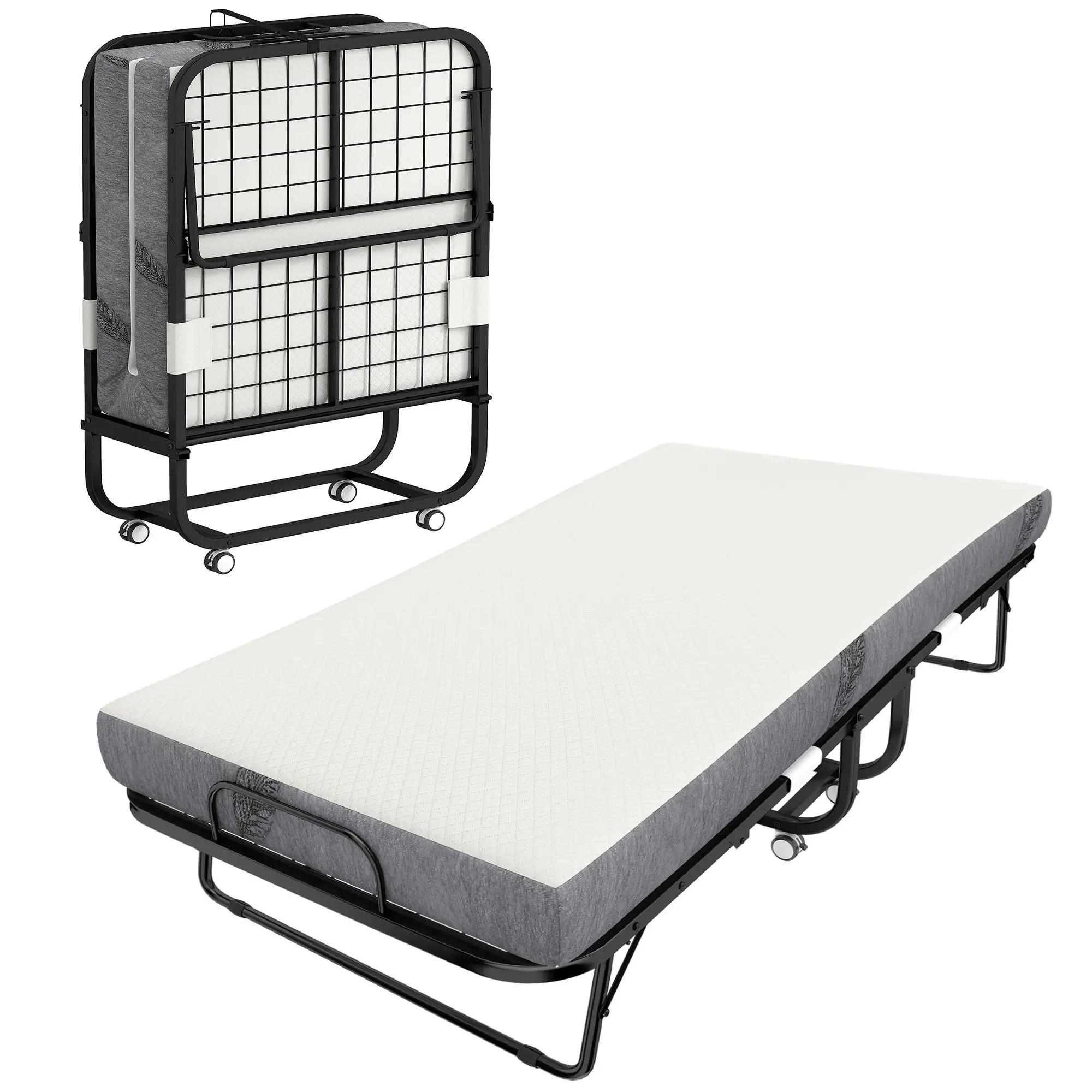 ComfortXL Klappbett Schwarz 80x200 cm