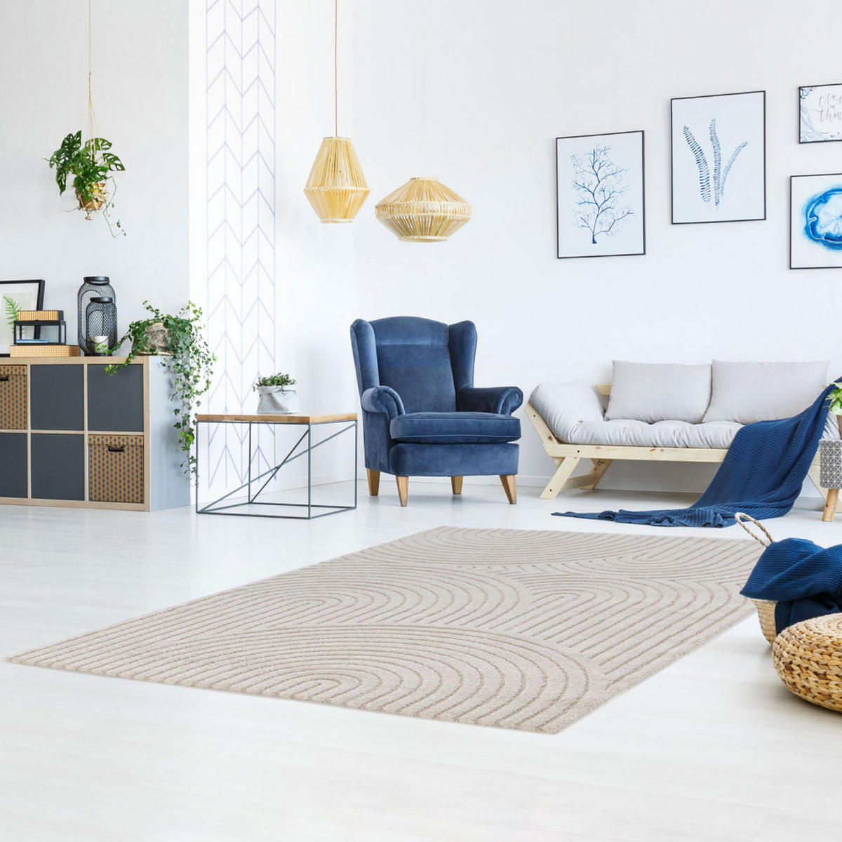 TEPPICH - Beige - Beige, Kunststoff (160/230cm) - Drawer