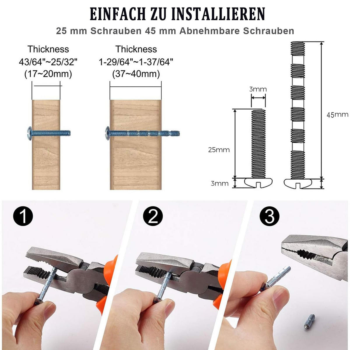 SCHRANKKNOPF Silber 10er-Set 30 mm - Silberfarben, Metall (1.7/2.2/0.3cm)
