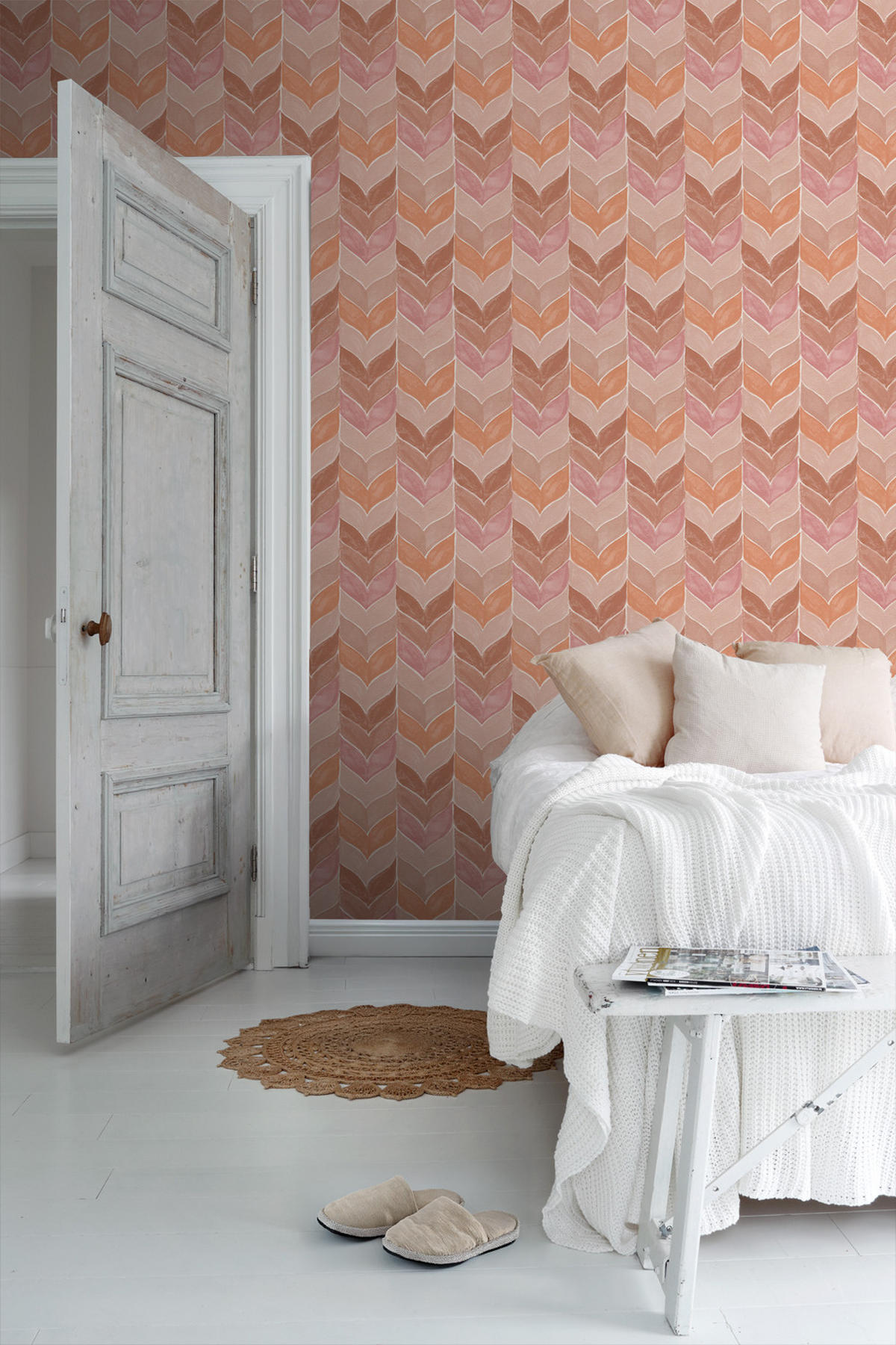 TAPETE grafisches Motiv 53 cm x 10,05 m - Terracotta, Papier (53/1000cm) - Sanders & Sanders