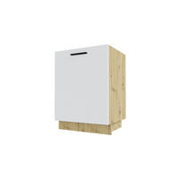 KÜCHENUNTERSCHRANK Bonn D1D/60 Weiß Matt / Eiche Artisan Matt 60 / 50 / 82cm - Eiche Artisan/Weiß, Holz/Holzwerkstoff (60/82/50cm) - Feldmann-Wohnen