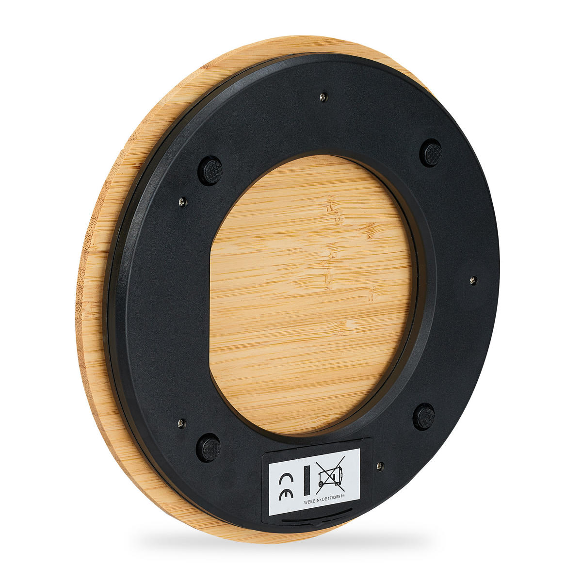 KÜCHENWAAGE - Hellbraun, Holz/Kunststoff - Relaxdays