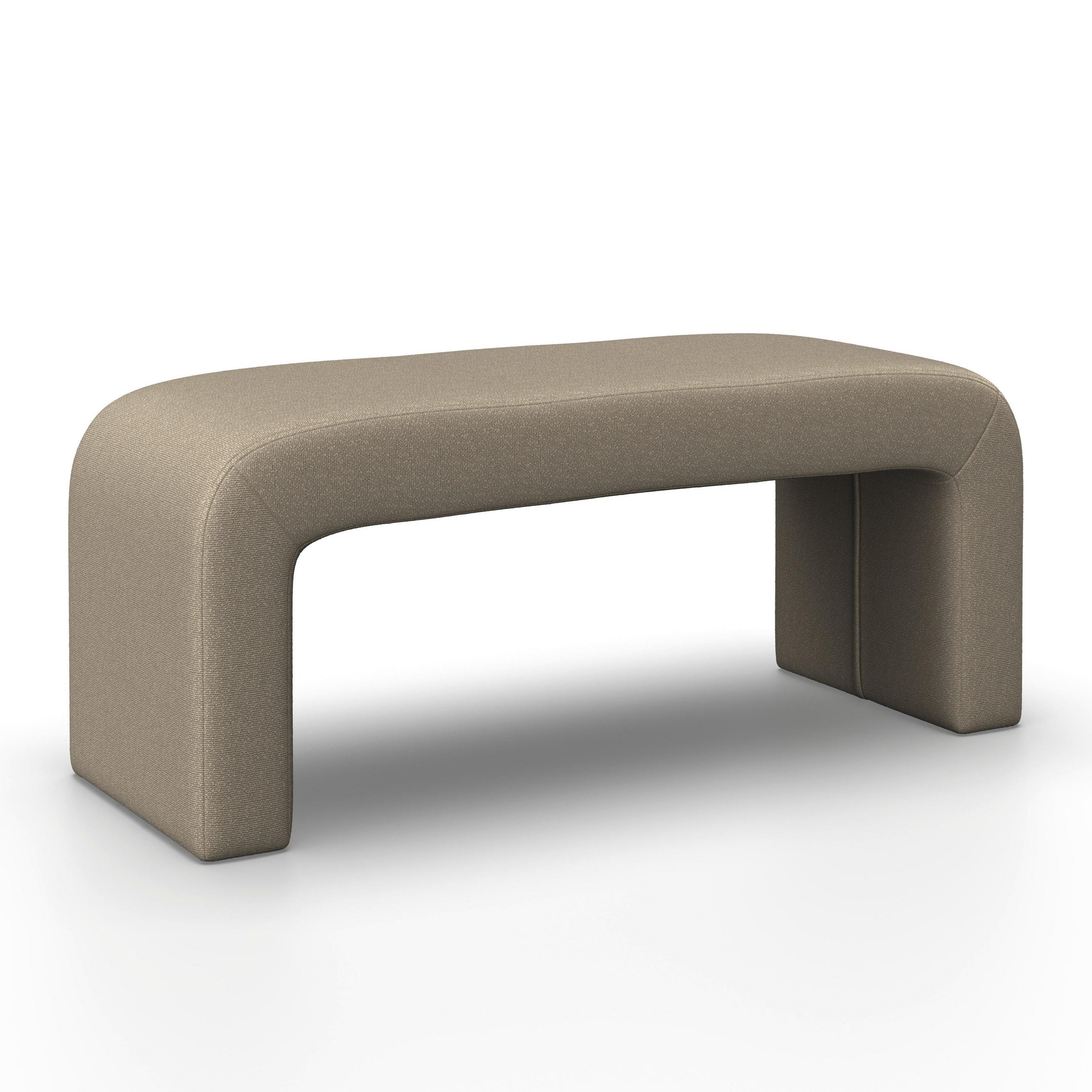 Bessagi Home Hockerbank Braun 110x46x41 cm