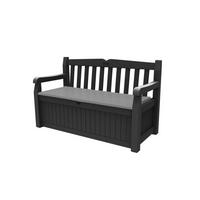 SITZBANK mit Stauraum Eden - Dunkelgrau, Kunststoff (60/84/140cm) - Keter