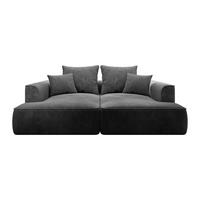 SOFA - 3 Personen - samt - anthrazitgrau Pineta - Anthrazit, Textil (230/67/180cm) - Vente-Unique