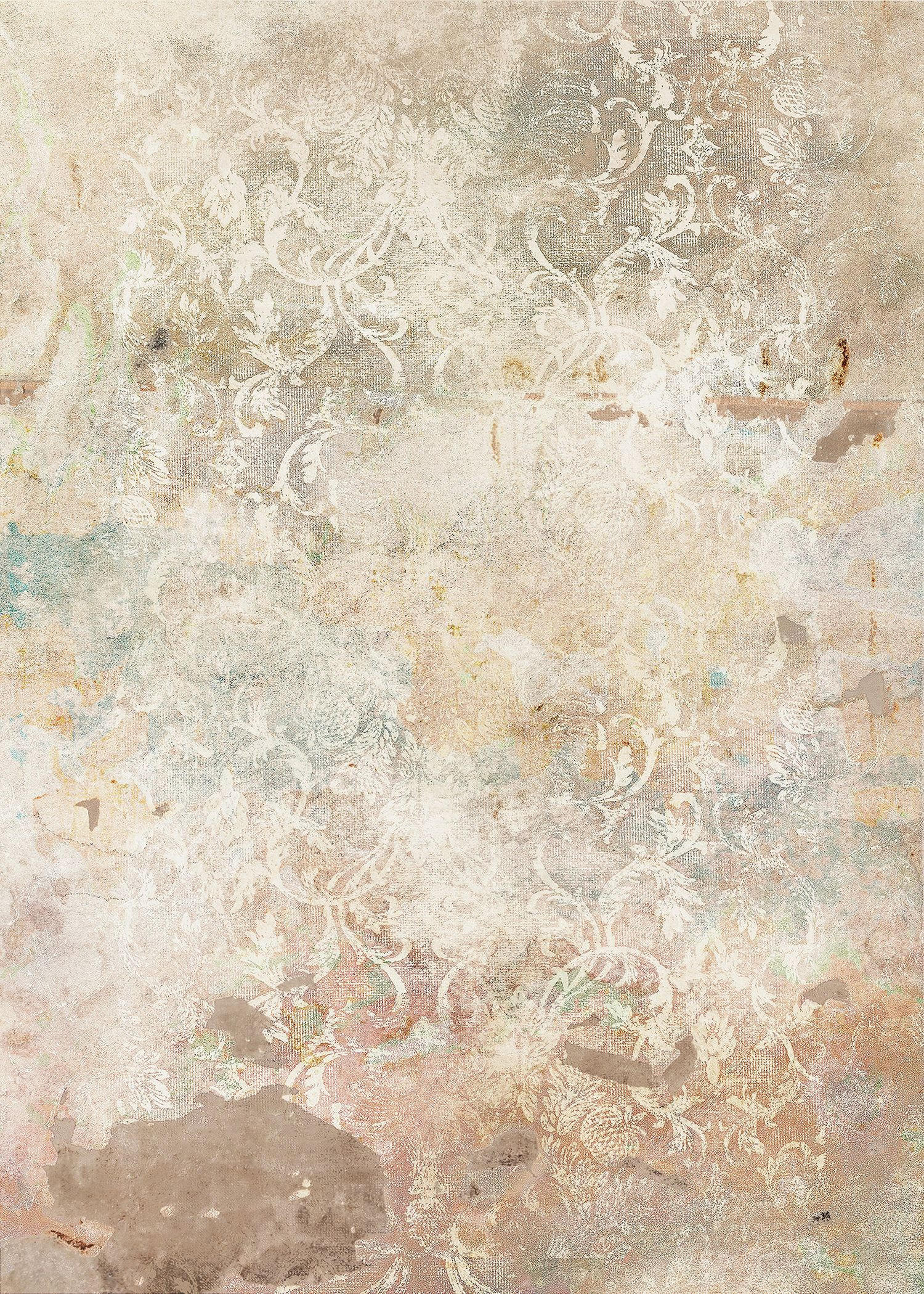 FOTOTAPETE kleine Ornamente 200 x 280 cm - Beige, Papier (200/280cm) - Sanders & Sanders