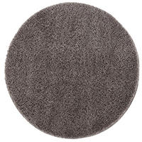 HOCHFLOR-TEPPICH Shaggy Pulpy 100 Anthrazit 160 cm Rund - Grau, Textil (160/160cm) - carpet city