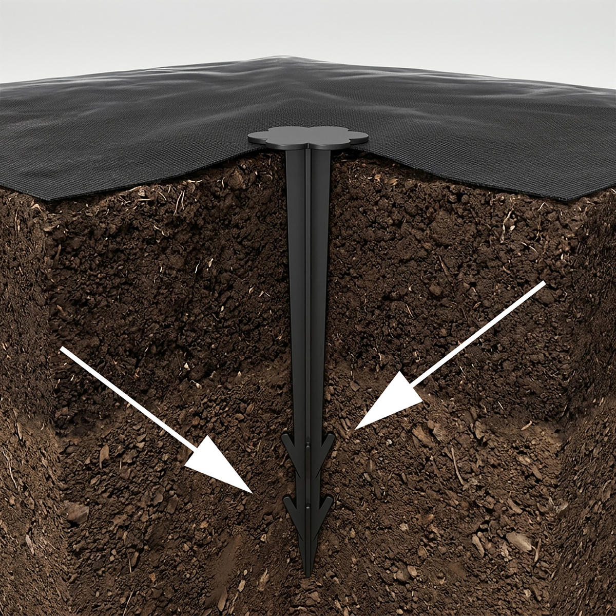 KOLÍK Černý 100dílná-sada plast 11,5 cm - černá, plast (2.8/11.5/2.8cm) - Relaxdays