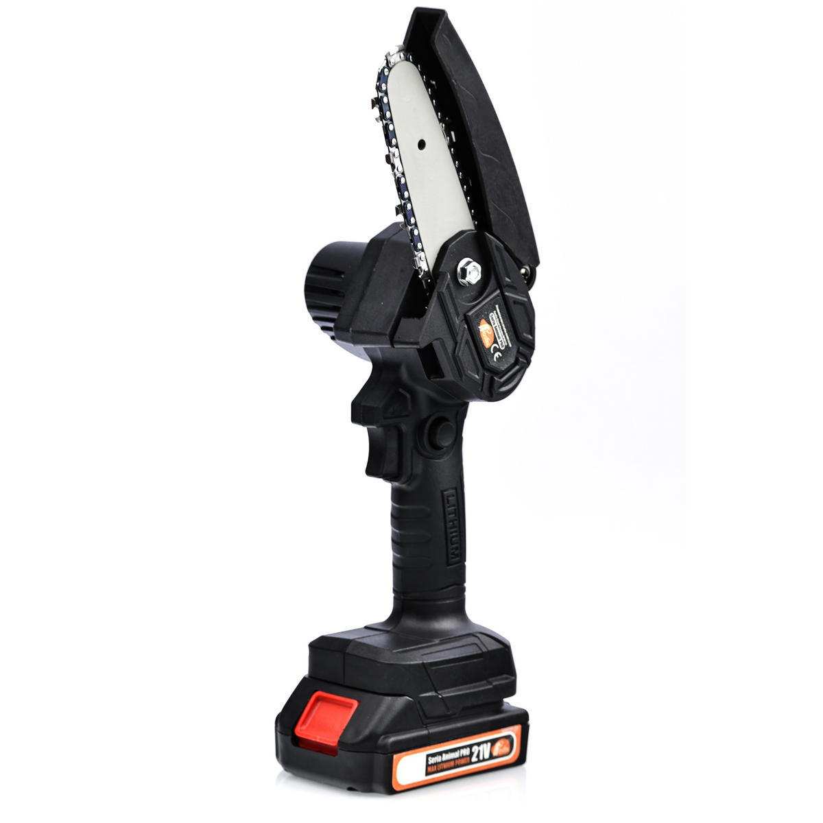 AKKU-KETTENSÄGE BPW21V Set - 21 V, 800 W, 4" Schiene, 2x 3000 mAh Akku, Teleskopstange 220 cm - Multicolor, Kunststoff/Metall (10/10/10cm)
