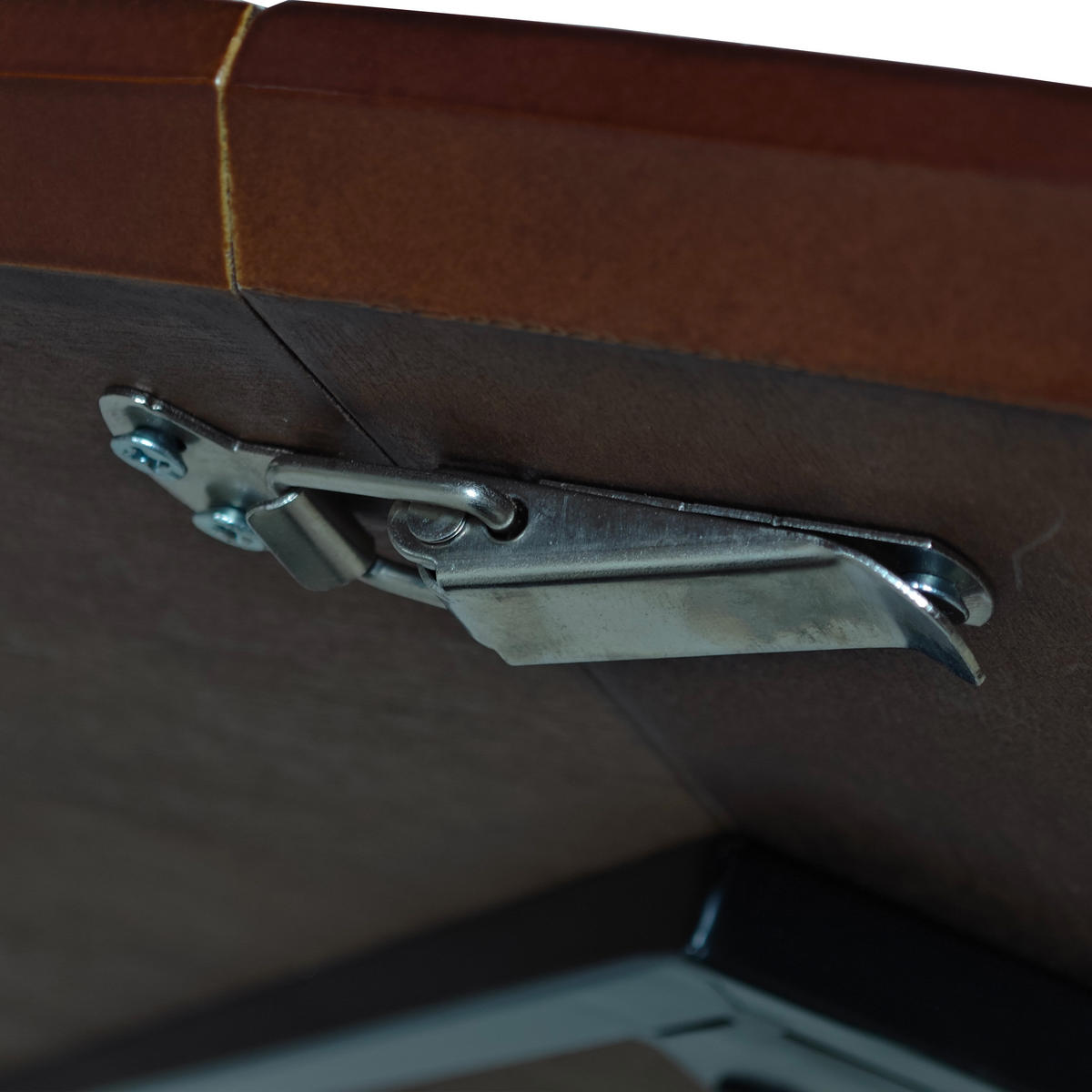 ESSTISCH 120/120/75 cm braun aus MDF mit Stahlgestell - Braun, Holzwerkstoff (120/120/75cm) - OKWISH