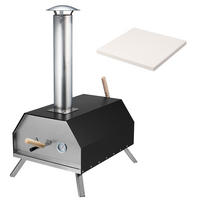 PIZZAOFEN, schwarz, Stahl - Schwarz, Metall (46/84/78cm) - bremermann