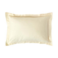 KISSENBEZUG Damast mit Stehsaum, Fadendichte 330 - Creme, Textil (48/74cm) - Homescapes
