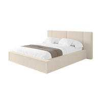 POLSTERBETT mit Bettkasten und Lattenrost, Bett mit Matratze H3/H4 - RIVO 120x200 Dunkelbeige - Cappuccino, Holzwerkstoff/Textil (120/200cm) - ALTDECOR