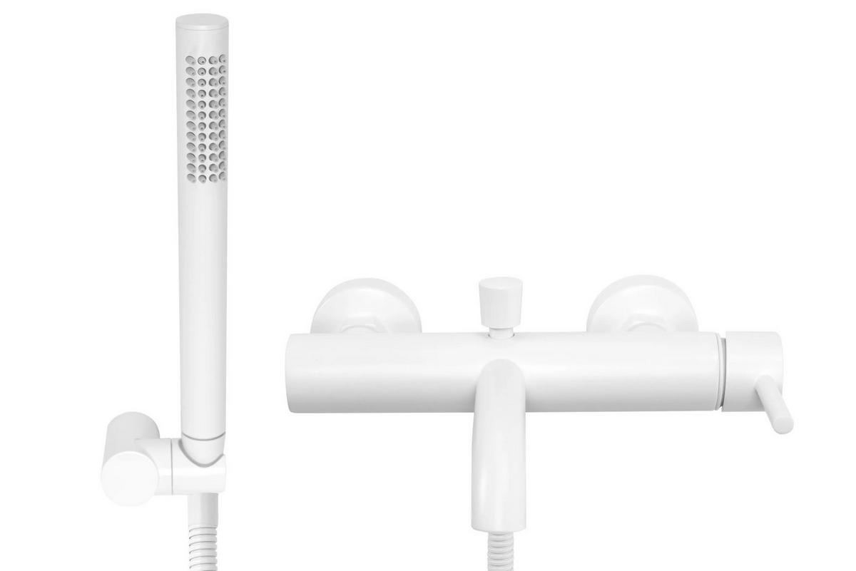 WANNENARMATUR Rea Lungo White Matt - Weiß, Metall (25/4.5/19cm) - REA