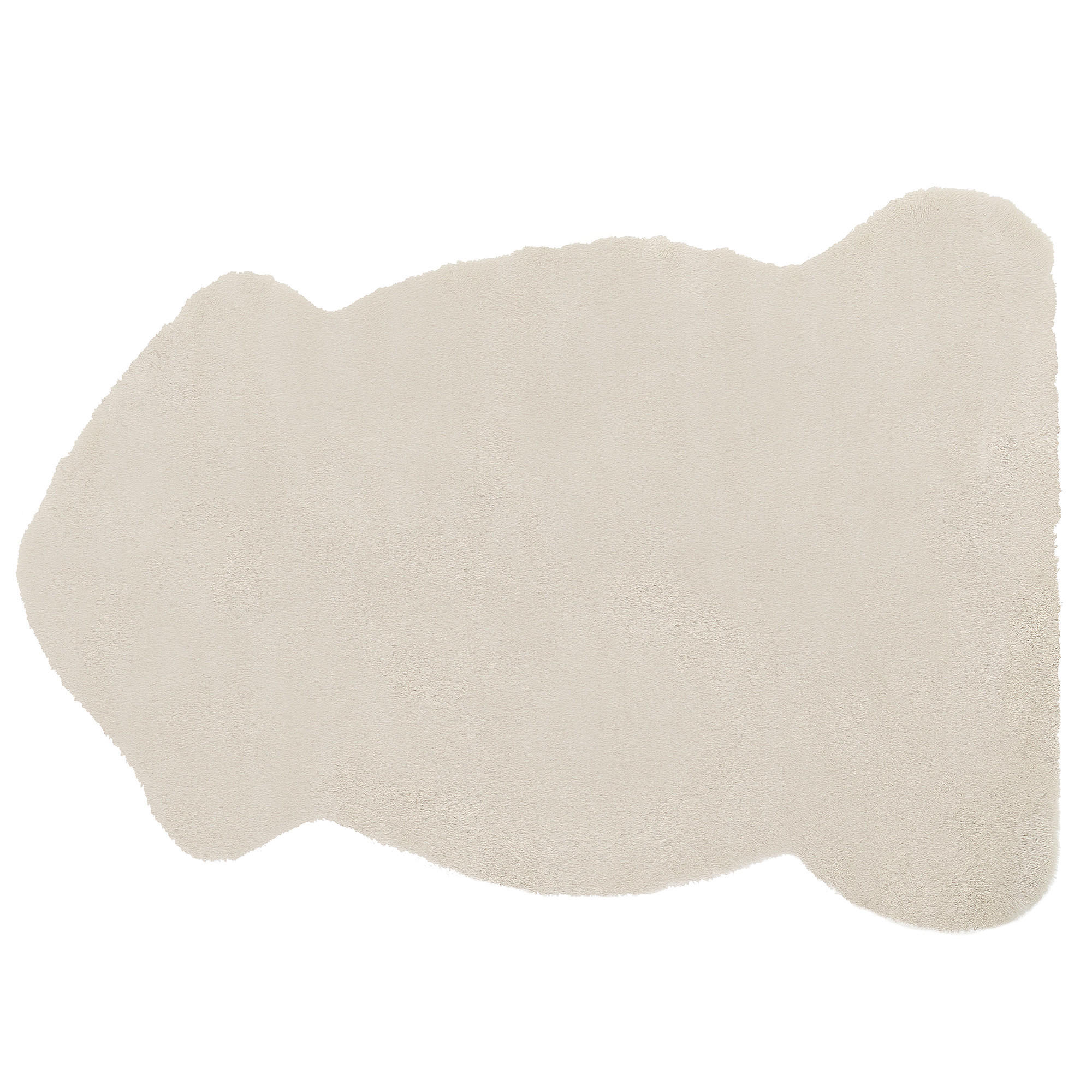 KUNSTFELL-TEPPICH Undara 90/60 cm - Beige, Kunststoff (60/90cm) - Beliani