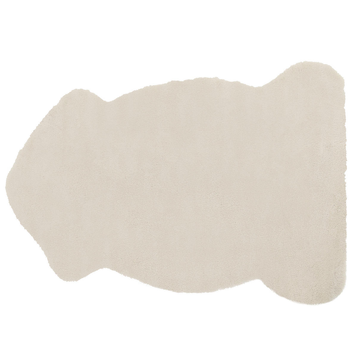 KUNSTFELL-TEPPICH Undara 90/60 cm - Beige, Kunststoff (60/90cm) - Beliani