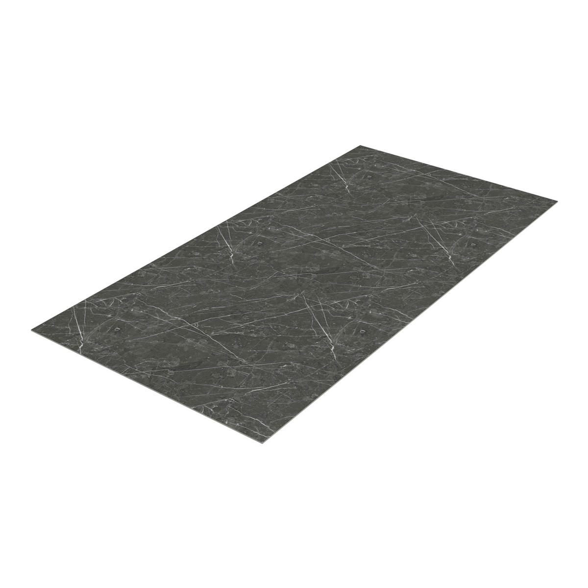 DUSCHRÜCKWAND-SET 4 TLG. Bladel - Dunkelgrau/Weiß, Kunststoff (60/120/0.3cm) - [neu.haus]