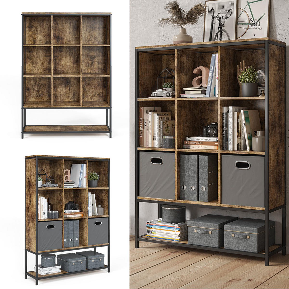 FYRK Rustikální dub - divoký dub, kompozitní dřevo (100/140/30cm) - Vicco