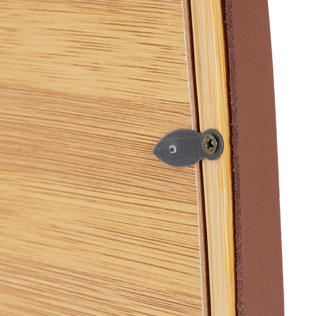 WANDSPIEGEL - Silberfarben, Glas/Holz (43.5/76.5/1.5cm) - Relaxdays