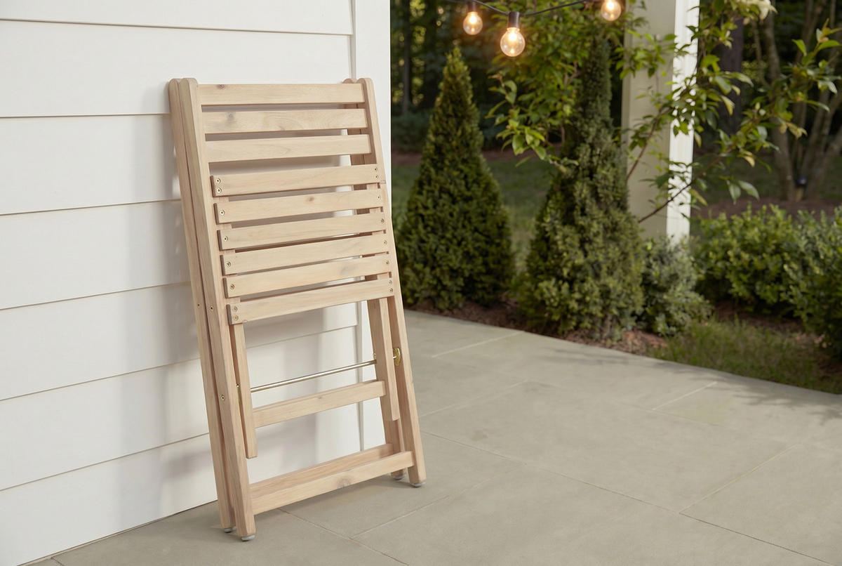 BALKONSTUHL BALI Akazie Natur - Braun, Holz (42/80/52cm) - riess-ambiente