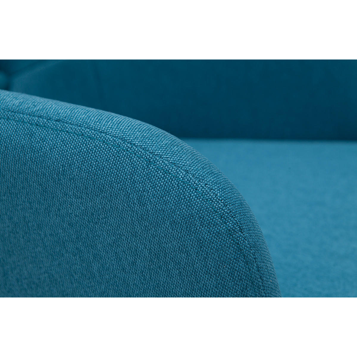 BARHOCKER Skandinavisch Entenblau Stoff Holz H65 2er-Set BALTIK - Blau, Textil (58.5/97/52cm) - Miliboo