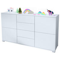 SIDEBOARD Rova Weiß matt - Weiß, Holzwerkstoff (138.5/75.5/35cm) - Vladon