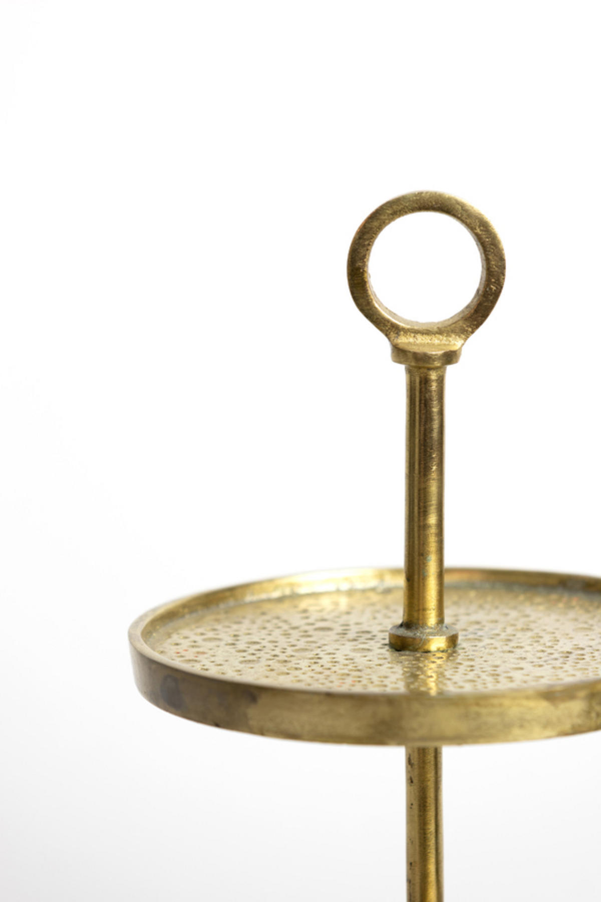 ETAGERE Lutek Gold Ø32/48 cm - Goldfarben, Metall (32/48cm) - Light & Living