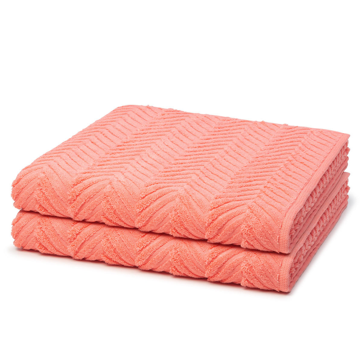 DUSCHTUCH Sensual Skin Zopf 2er-Set - Orange, Textil (75/140cm) - Ross