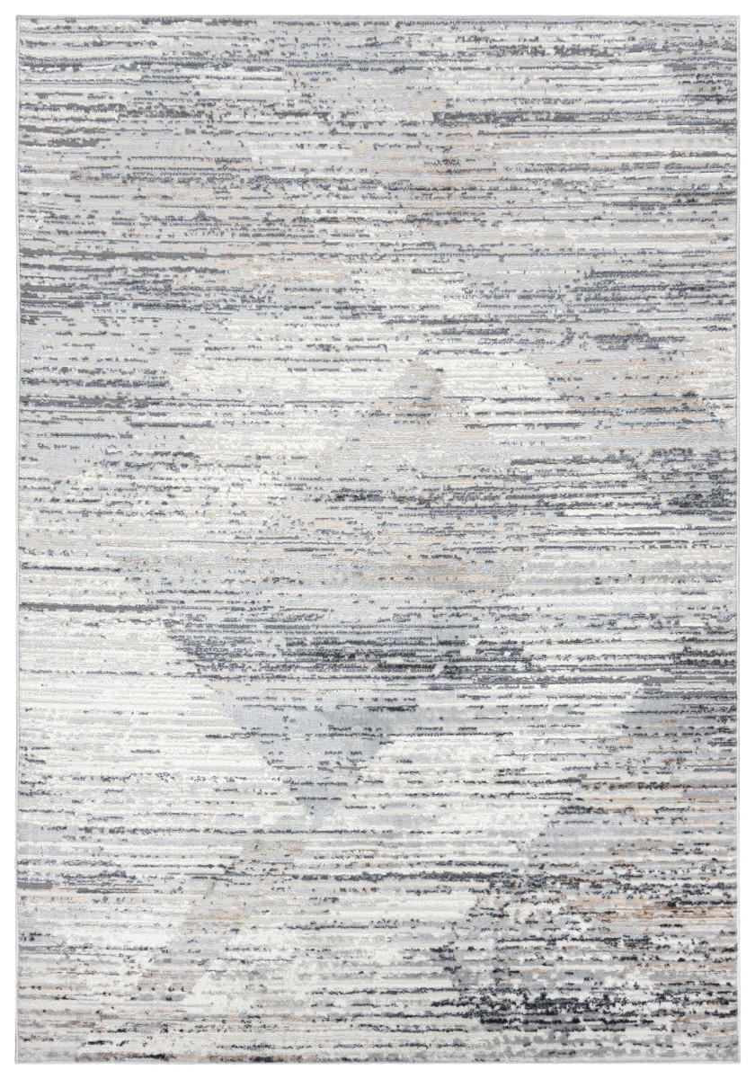 KOBEREC béžový krémový abstraktní - 240 x 330 cm - šedá, textil (240/330cm) - Mazovia