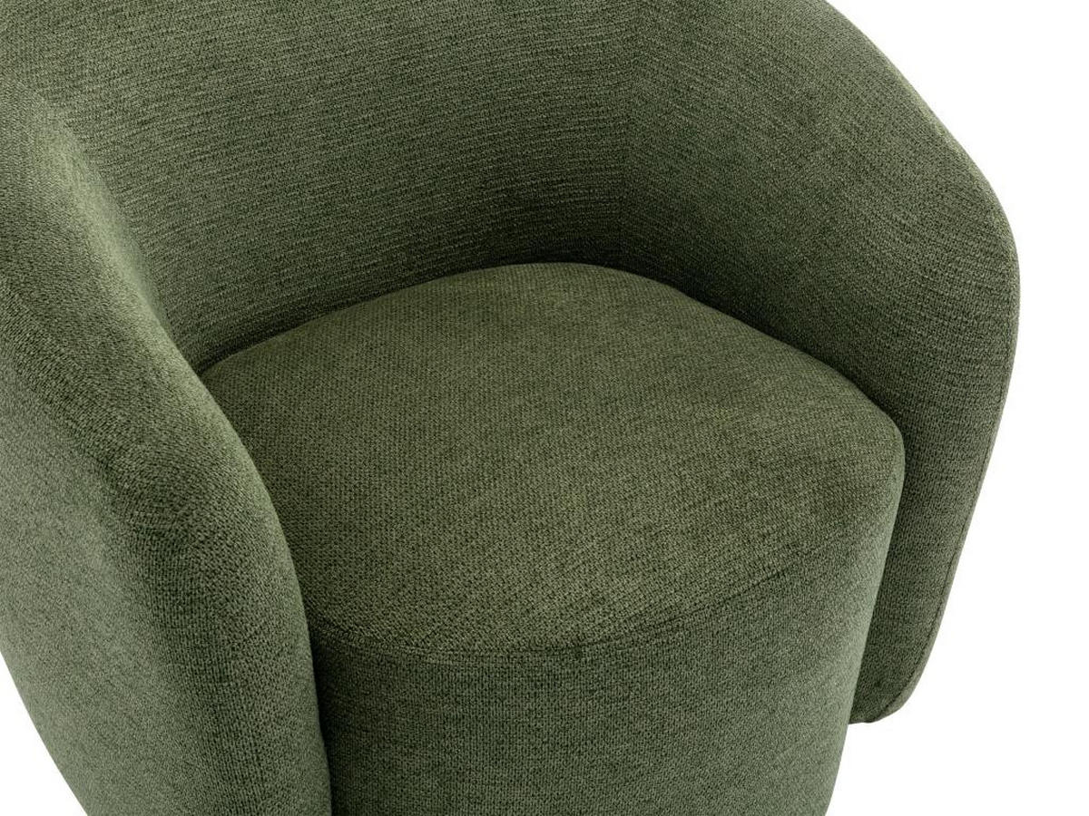 DREHSESSEL - Strukturstoff - Khaki - VEREIDE - Grün, Textil (76/67/80cm) - Vente-Unique