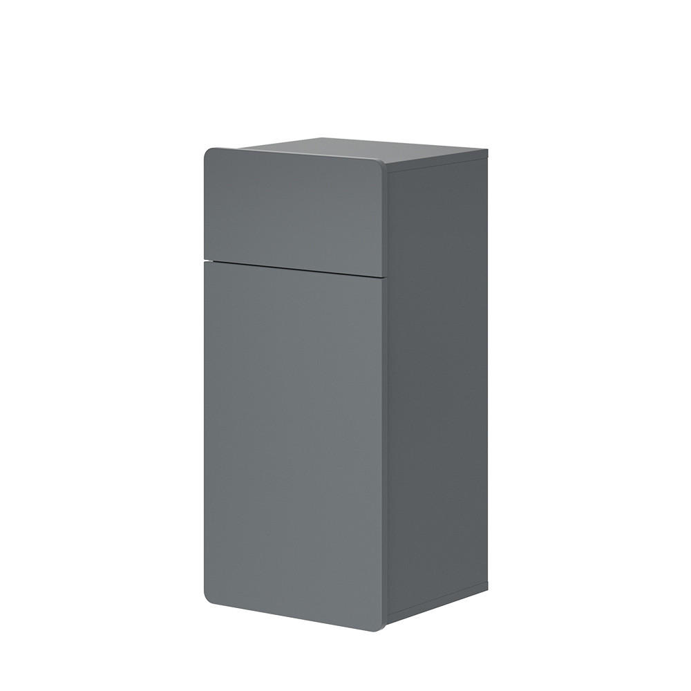 MIDISCHRANK Izan Grau 36.6 x 76.6 cm - Grau, Holzwerkstoff (36.6/76.6/32.8cm) - Vicco