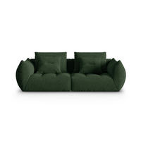 SOFA modular Bloom aus strukturiertem Stoff moosgrün 3 Sitzplätze - Salbeigrün, Textil (106/95/232cm) - Micadoni