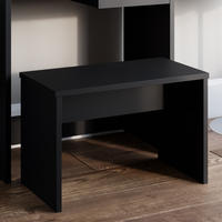 SITZBANK Schwarz 70 cm für Schminktisch - Schwarz, Holzwerkstoff (35/70/45.5cm) - Vicco