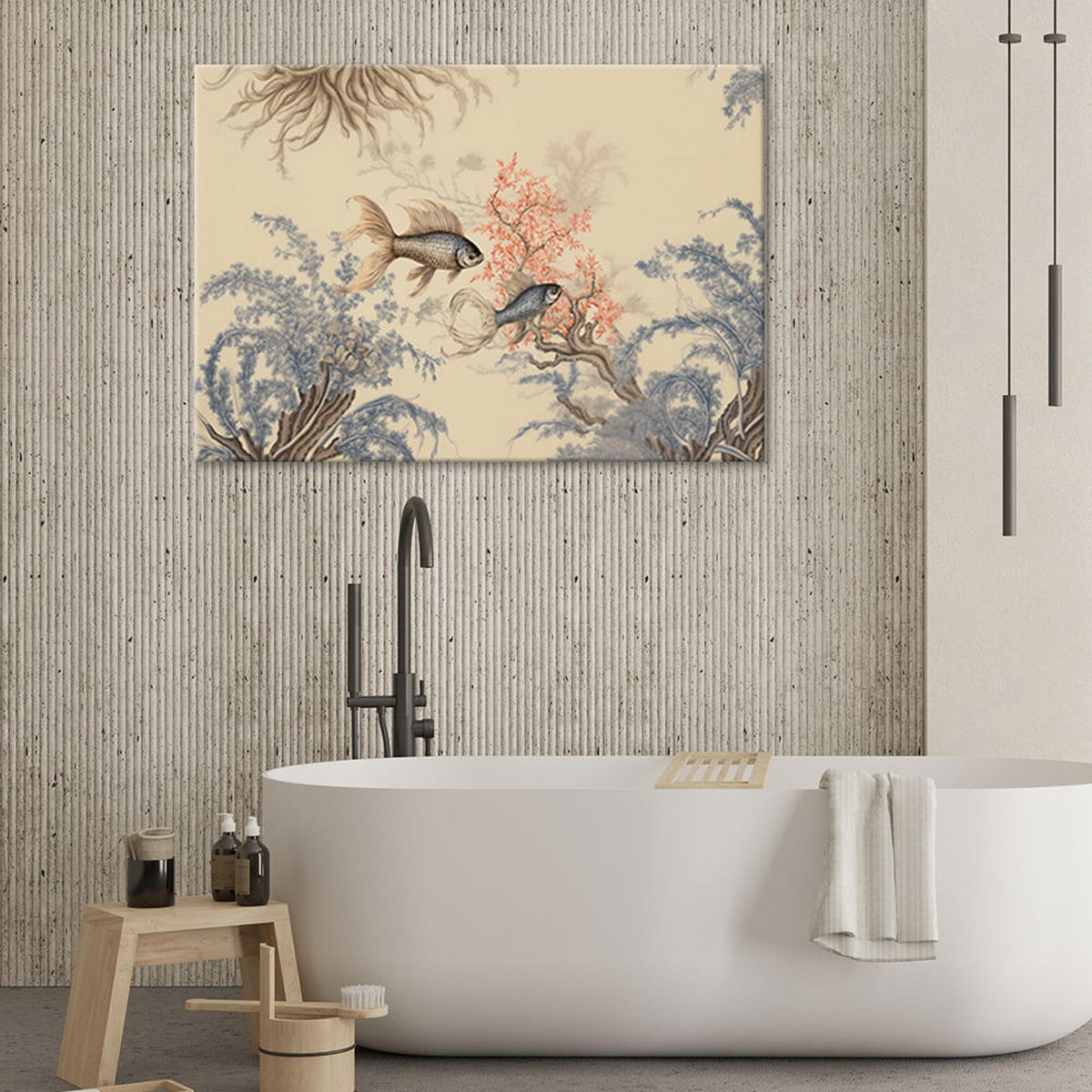 KUNSTDRUCK Beige 100/70 cm - Beige, Textil (100/70cm) - KUNSTLOFT