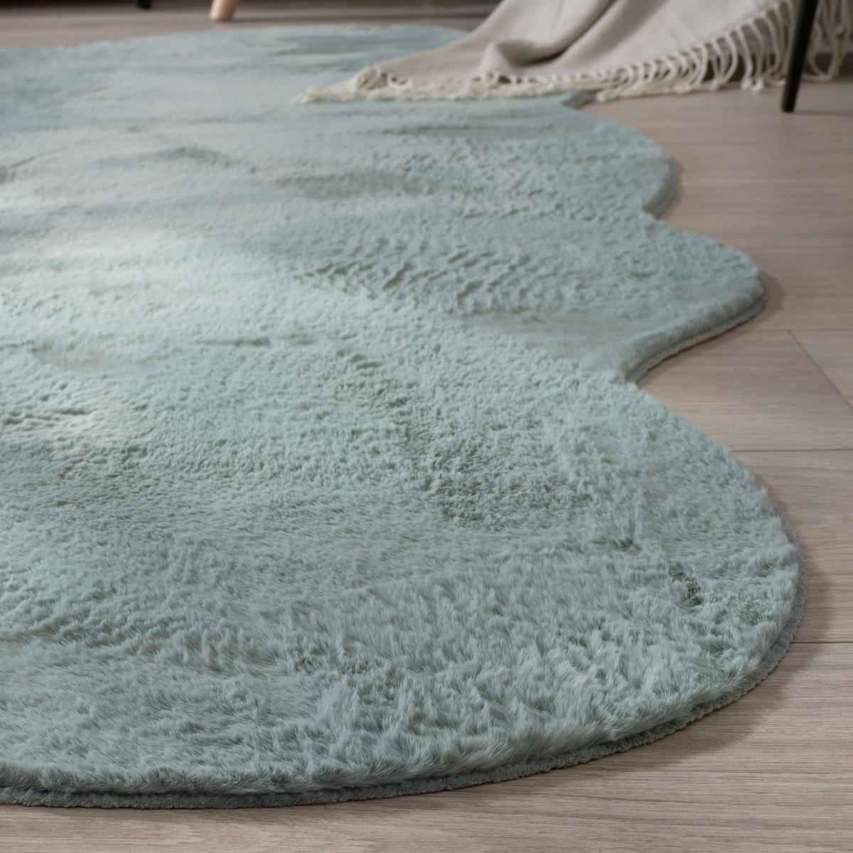 KURZFLORTEPPICH 140/200 cm Pelt 640 - Türkis, Textil (140/200cm) - Paco Home