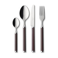TAFELBESTECK Play! Chocolate Brown 24er Set - Braun, Metall - Villeroy & Boch