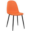 ESSZIMMERSTUHL MOVI Orange Stoff Metall 88x44x51 cm - Orange, Metall (44/88/51cm) - DELUKE