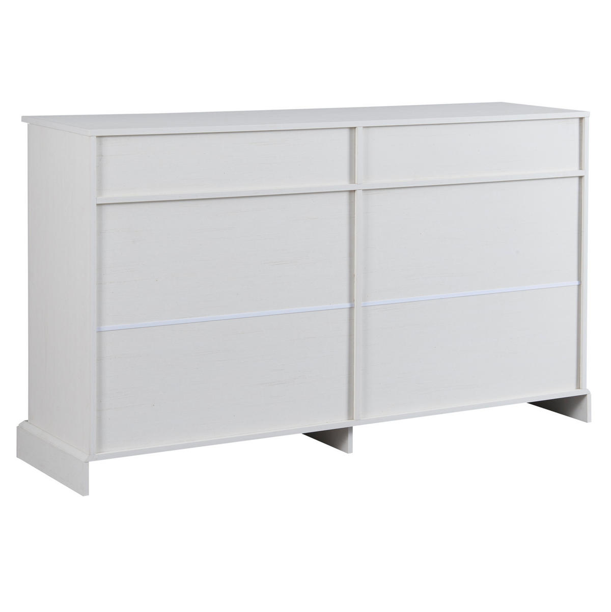 SIDEBOARD 150/40/86 cm antikweiß aus Holzwerkstoff mit 4 Türen - Weiß, Holzwerkstoff (150/86/40cm) - OKWISH