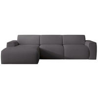 ROHOVÁ POHOVKA Bouvi tmavosivá, vľavo - čierna/tmavosivá, textil/plast (310/165cm) - Selsey