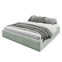 POLSTERBETT 180x200cm Bett mit Stauraum Lattenrost Mint - Mintgrün, Holz/Holzwerkstoff (180/200cm) - Muralo