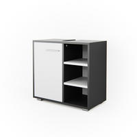 WASCHBECKENUNTERSCHRANK Perry Anthrazit 60 x 55.6 cm - Anthrazit/Weiß, Holzwerkstoff (60/55.6/31.1cm) - Vicco