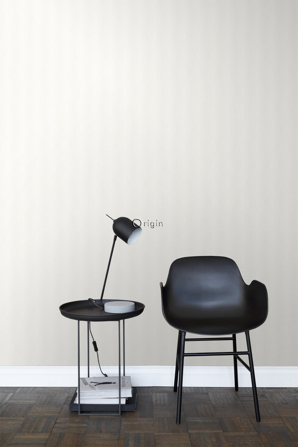 TAPETE grafisches Muster 53 cm x 10.05 m - Weiß, Papier (53/1000cm) - Origin Wallcoverings