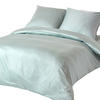 BIO-BETTWÄSCHE Satin Fadendichte 400 - Hellblau, Textil (240/220cm) - Homescapes