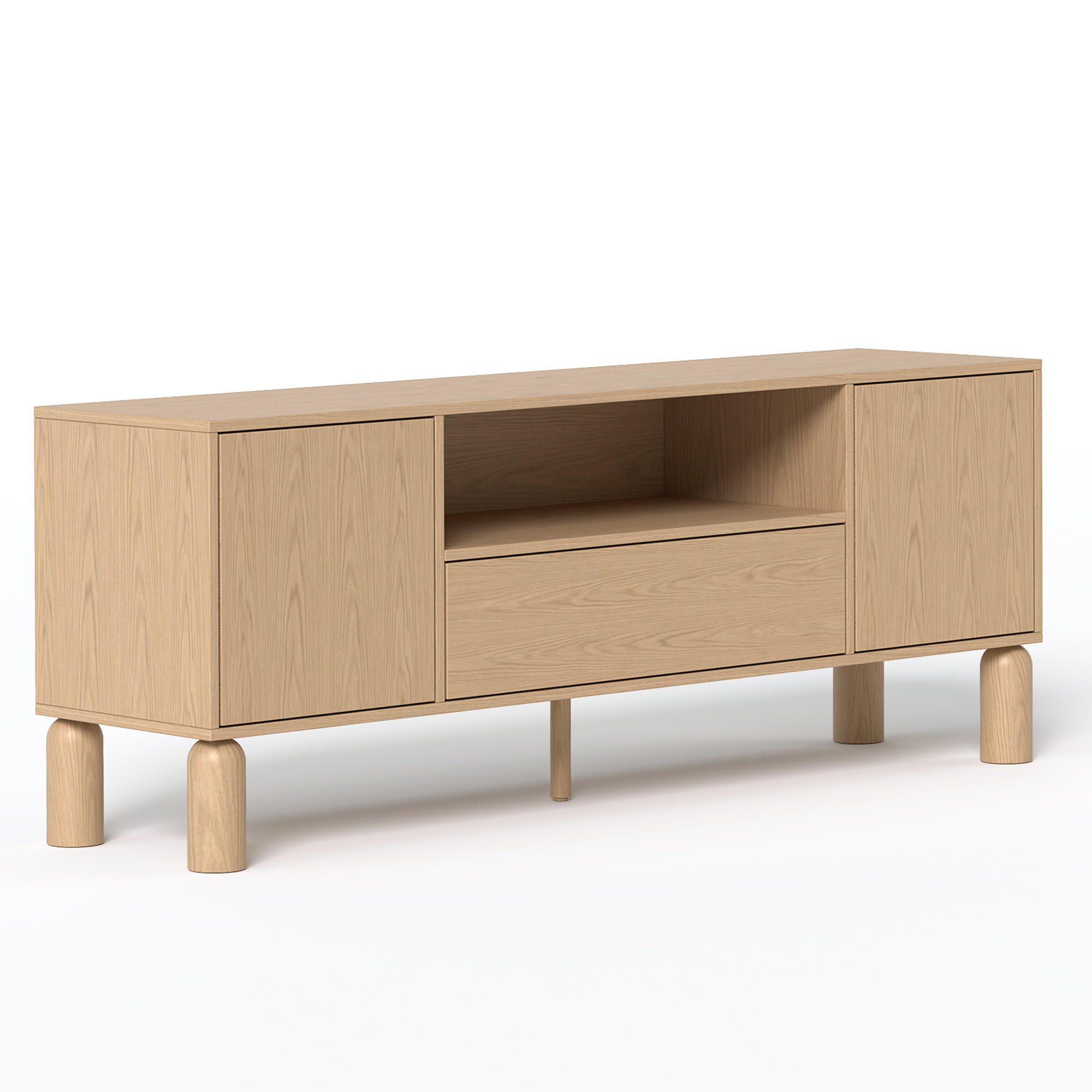 TV-LOWBOARD SENA - Naturfarben, Holzwerkstoff (160/61.6/40.6cm) - Idohome