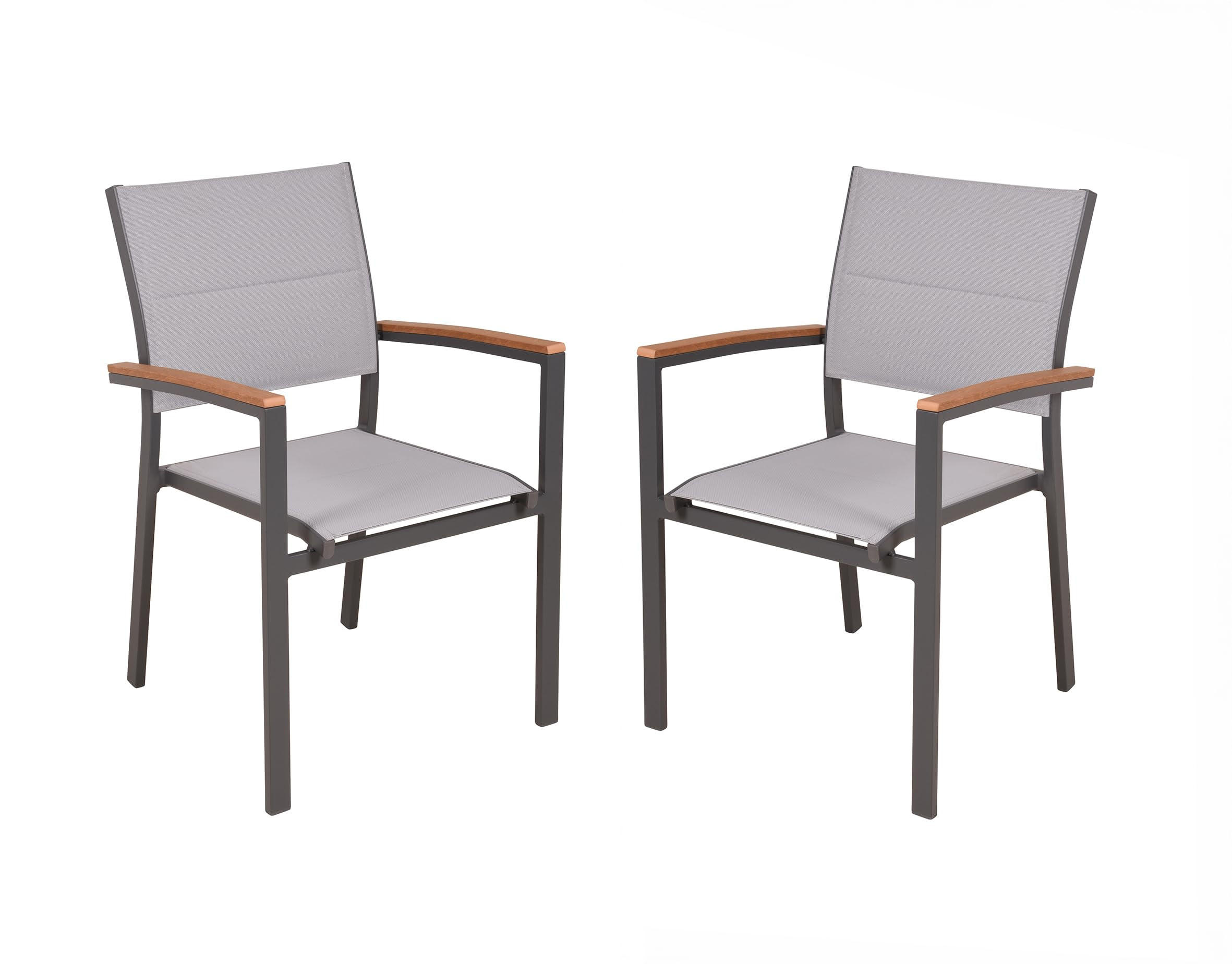 Deluke Gartenstuhl Hellbraun 45x87.5x39 cm