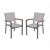 GARTENSTUHL 2er Set Karina Stapelstuhl - Hellbraun, Kunststoff (45/87.5/39cm) - DELUKE