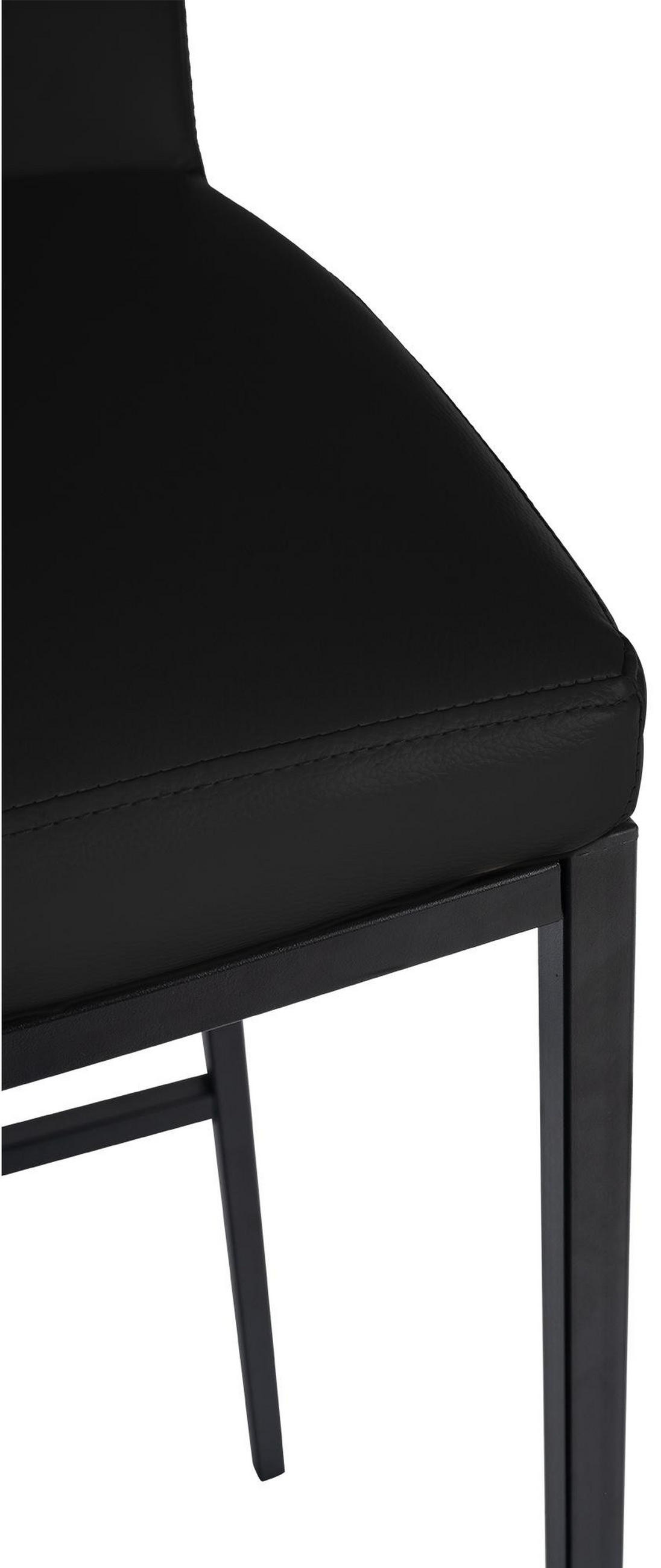 BARHOCKER 2er Set Freedom Kunstleder B schwarz - Schwarz, Textil/Metall (43/109/47cm) - TPFLiving