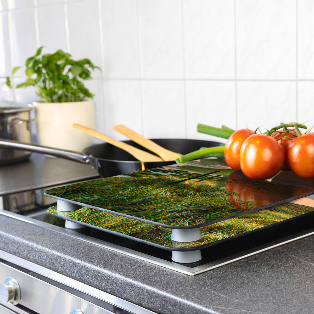 HERDABDECKPLATTEN Glas Lighthouse 52/30/1,8 cm - Multicolor, Glas (30/1.8/52cm) - Maximex